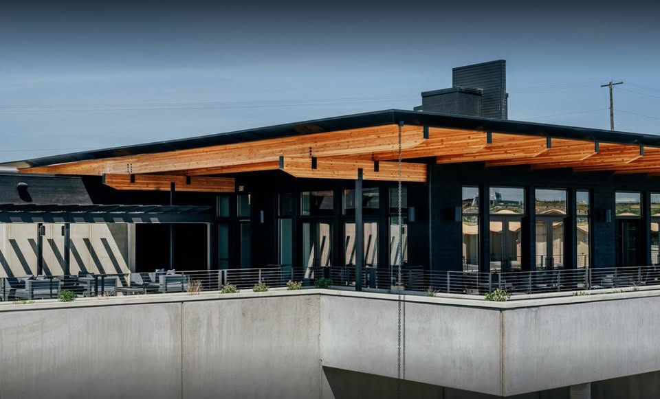 A modern commercial building finished by H B Painters — Valdemar Estates Winery in Walla Walla, WA